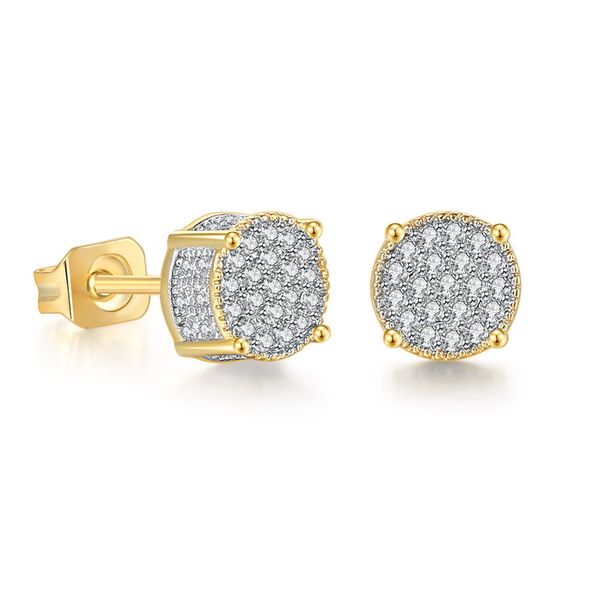 Herren Hip Hop Ohrstecker Schmuck Neue Mode Gold Silber Simulierte CZ Eine Vielzahl von Stilen Diamant Ohrring BSK0