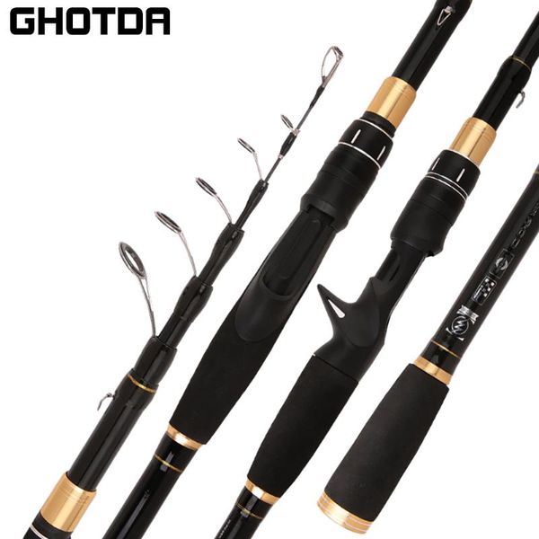 

boat fishing rods lure rod carbon fiber spinning casting ultra-light 1.6m 1.8m 2.1m 2.4m travel mini high quality