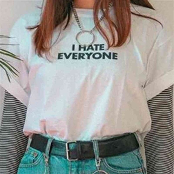 

i hate everyone graphic tee 210512, White