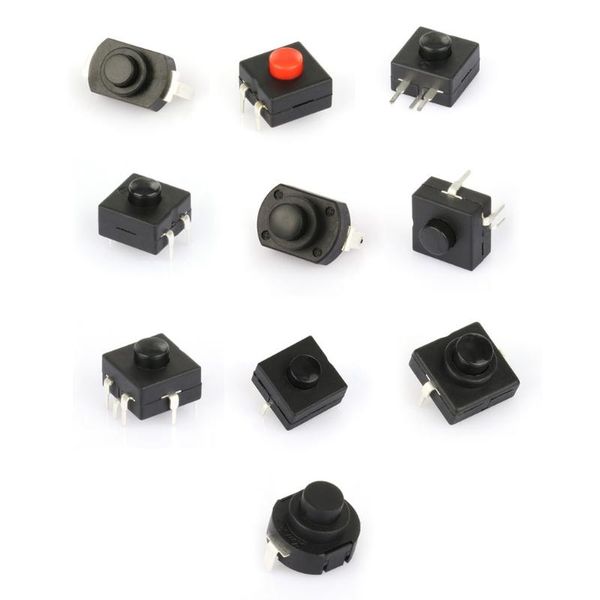 

smart home control 5pcs multi types durable switch push button lamp mini environmental protection latching