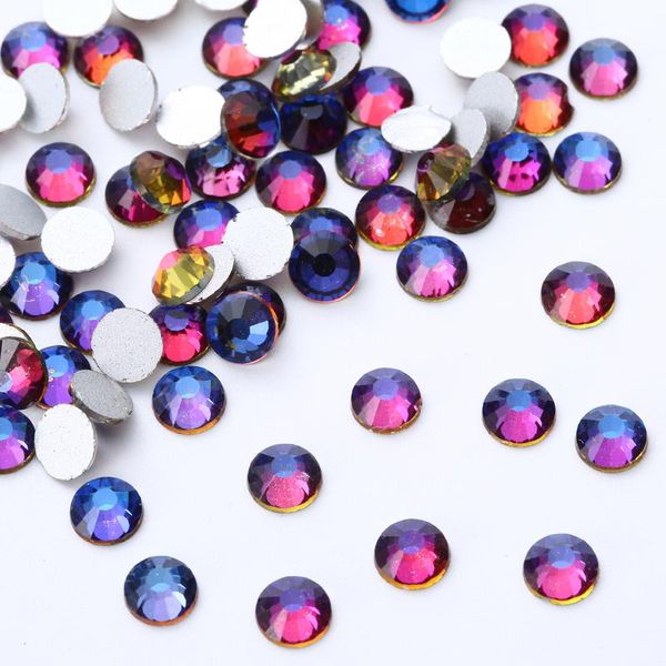 

nail art decorations ss3-ss30 blue flame rhinestones for nails 3d flatback glass strass non fix crystal charm glitter, Silver;gold