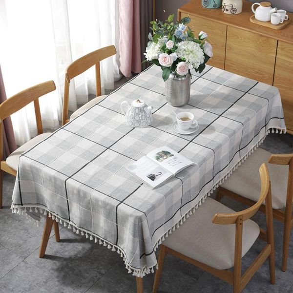 

table cloth 2021 decorative tablecloth with tassel rectangular dining cover party banquet decor