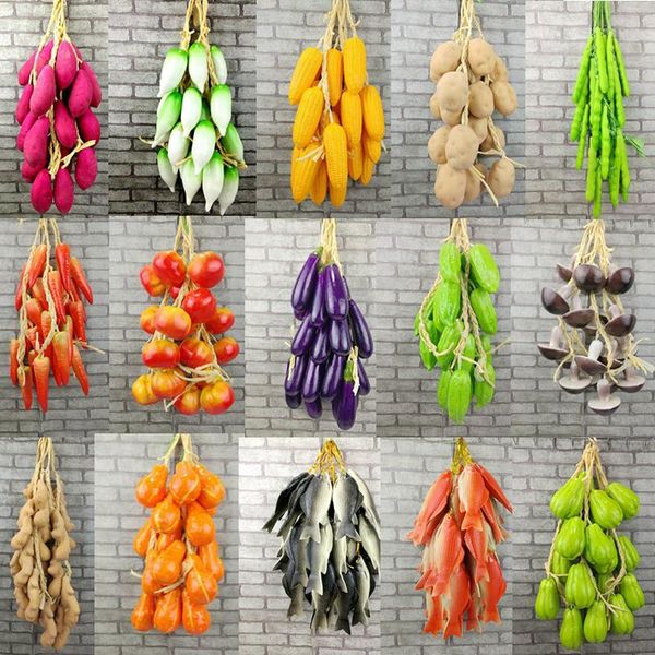 

simulation fruit and vegetable diy festive supplies artificial decor for restaurant kitchen home wall hanging decoration party