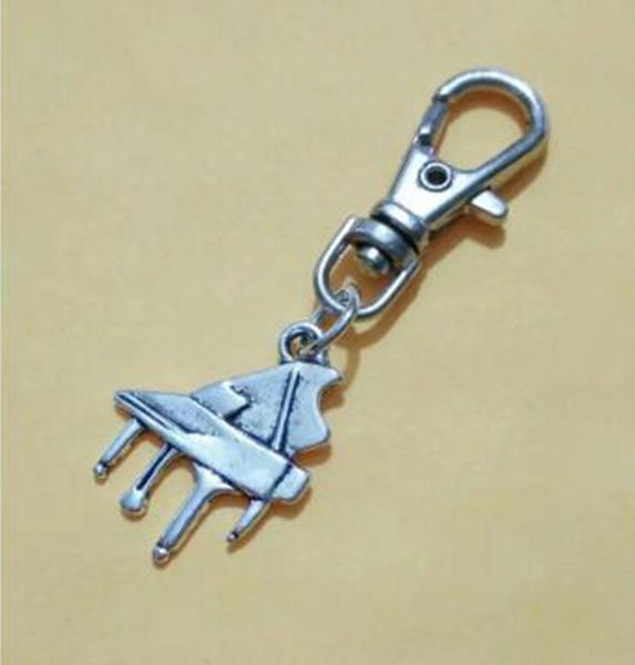 

keychains vintage silver musician charms lovely the piano key chain for keys car ring souvenir couple handbag jewelry making findings