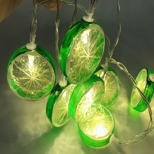 

strings fruit lemon slice string lights usb led flashing garland hanging lamp battery powered indoor outdoor lighting night light