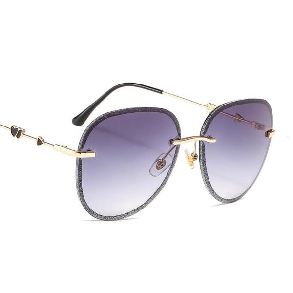 

sunglasses oversized diamond female imitation rhinestones gradient color uv400 women sunglasses brand designer vintage ot9106, Black