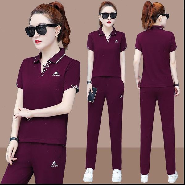 

summer lounge wear two women tracksuits piece set and pants 2 sets womens outfits korean fall clothing trendy clothes, Gray