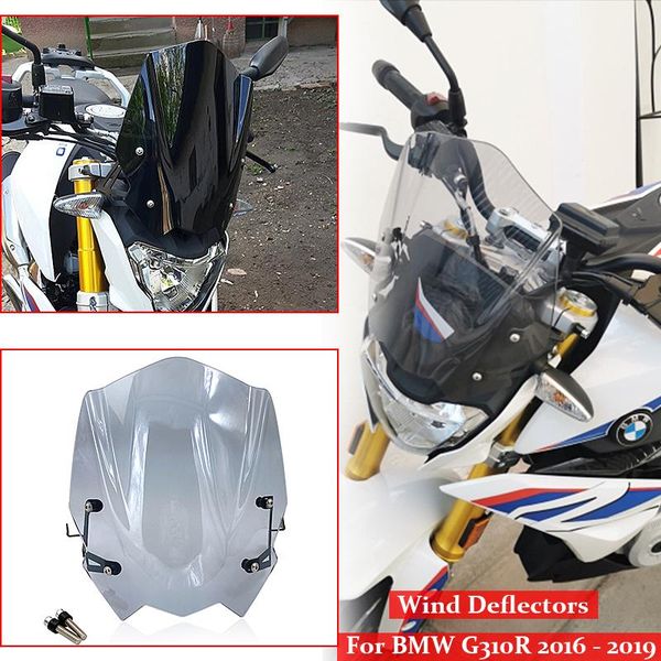 

motorcycle windshield for g310r 2021 abs windscreen with mounting bracket g310 g 310 r fairing accessories