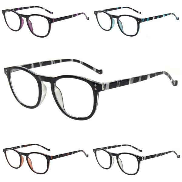 

sunglasses color striped frame reading glasses for women and men, stylish comfortable., White;black