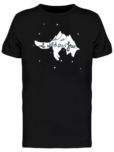 

wild and wolf tee men's -image by shutterstock, White;black