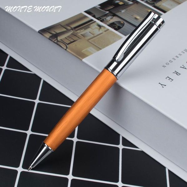 

luxury wood pen business office medium nib ballpoint pens, Blue;orange