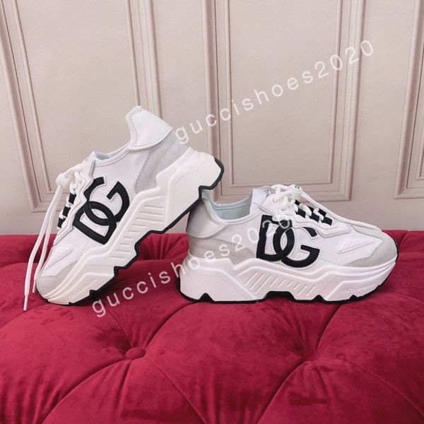 

luxury designer women men cusual shoes track sneakers leather trainers nylon printed triple s platform fashion size35-45, Black;red