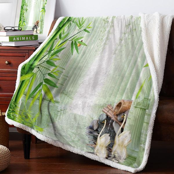 

blankets bamboo swan pillar water surface stone lamb flannel blanket super warm soft cashmere sherpa throw on sofa bed bedspread