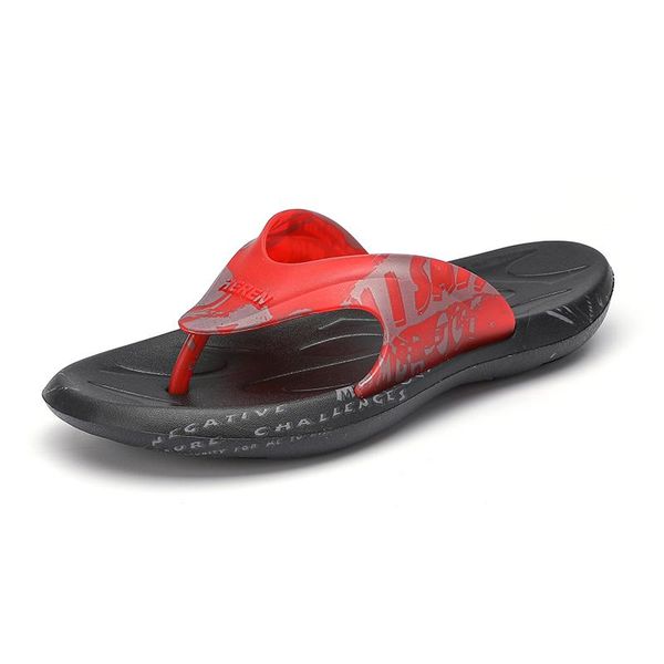 

slippers men summer casual sandals man sandalias camouflage flip flops outdoor anti-slip shoes high qaulity male footwear zapatos hombre, Black