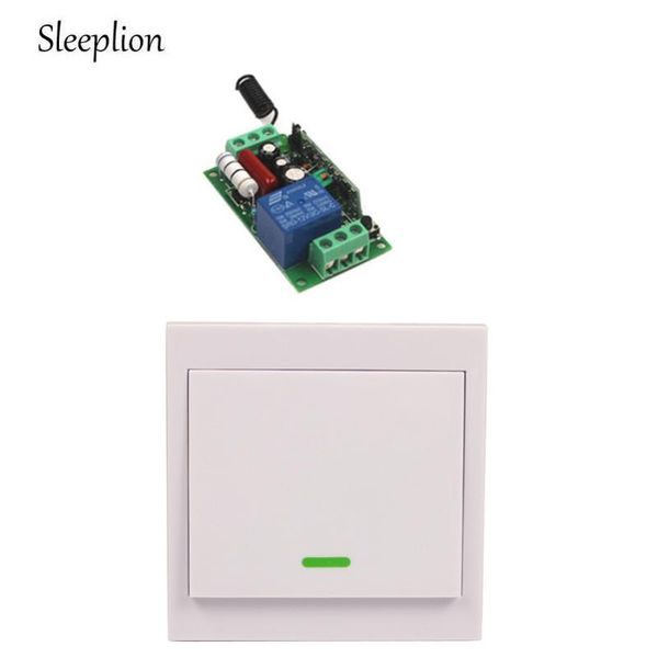 

smart home control sleeplion 220v 110v 10a relay switch 1ch wireless wall light transmitter lamp lights on/off