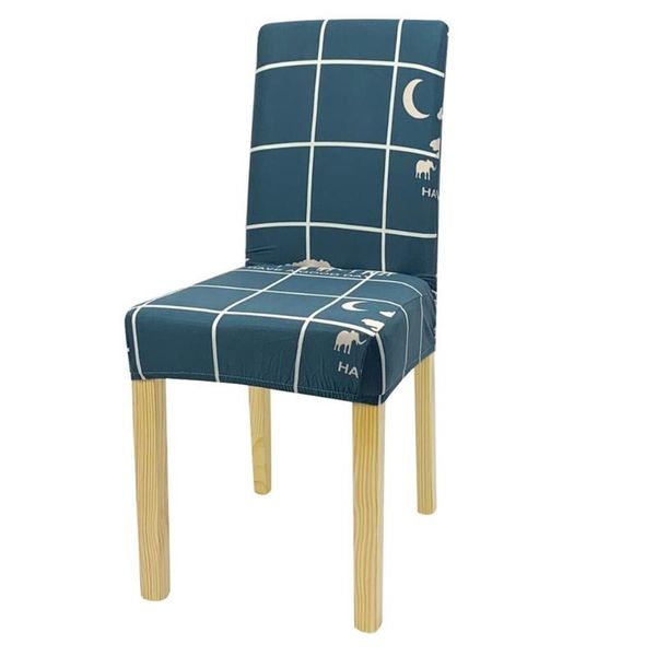 

christmas chair covers moon grid elephant printed stretch elastic universal cover dining room slipcovers