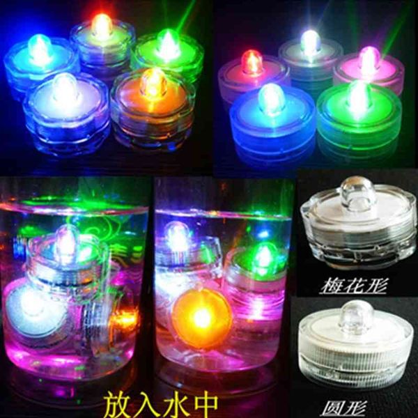 

led waterproof aquarium evening bar wedding waterproof electronic candle diving lamp