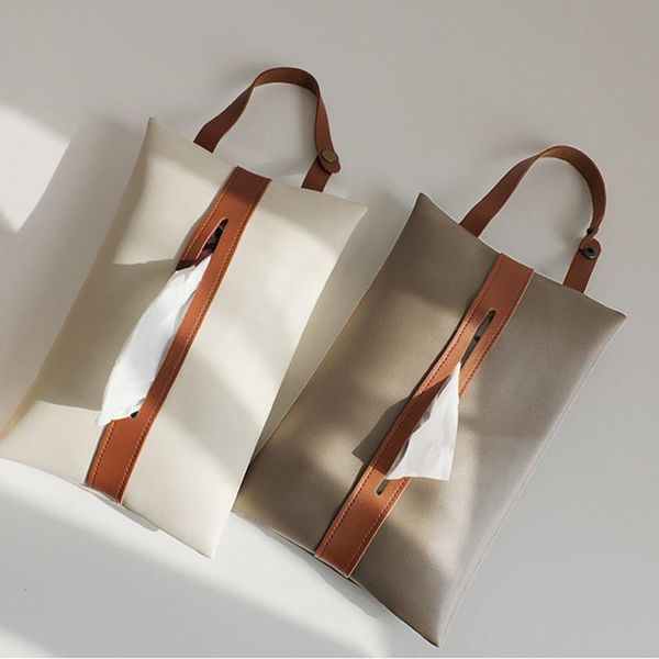 

tissue boxes & napkins hanging holder for home kitchen napkin multi-use car backseat purse buckle zipper closure