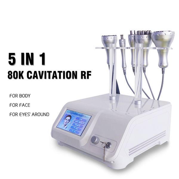 

2021 body shape machine 80k cavitation and rf cellulite sculpting device skin rejuvenation massage acne treatment