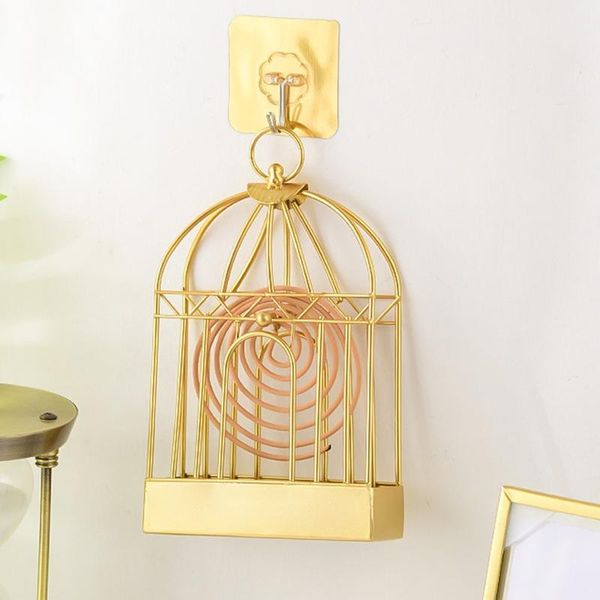

fragrance lamps mosquito repellent incense holder home creative birdcage with ash tray convenient and practical