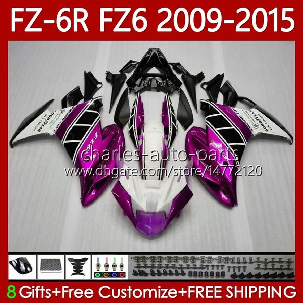 Corpo MOTO per YAMAHA FZ6 FZ 6 R N 600 6R 6N rosa lucido FZ-6N 09-15 Carrozzeria 103No. 5 carenature OEM