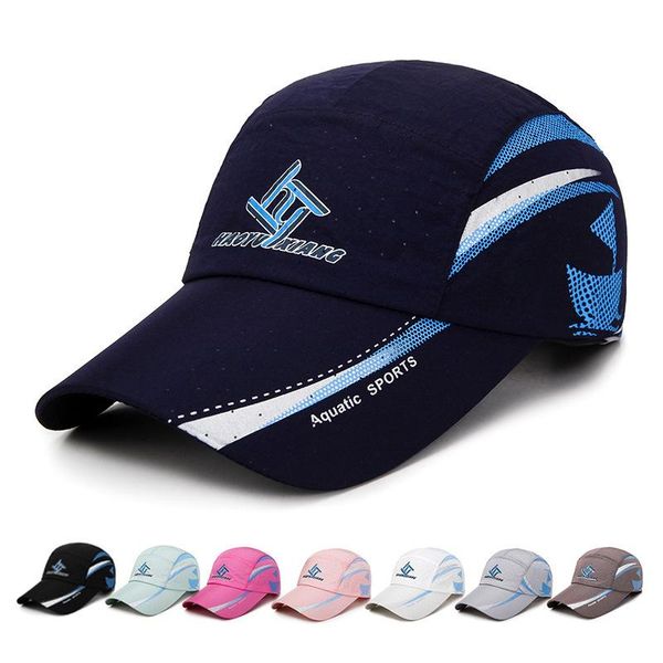 

wide brim hats 2021 fishing hat men's outdoor sun protection sunshade sports quick-drying hiking riding baseball net cap peaked, Blue;gray