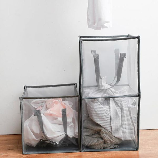 

foldable dirty clothes basket household storage bucket laundry & organization
