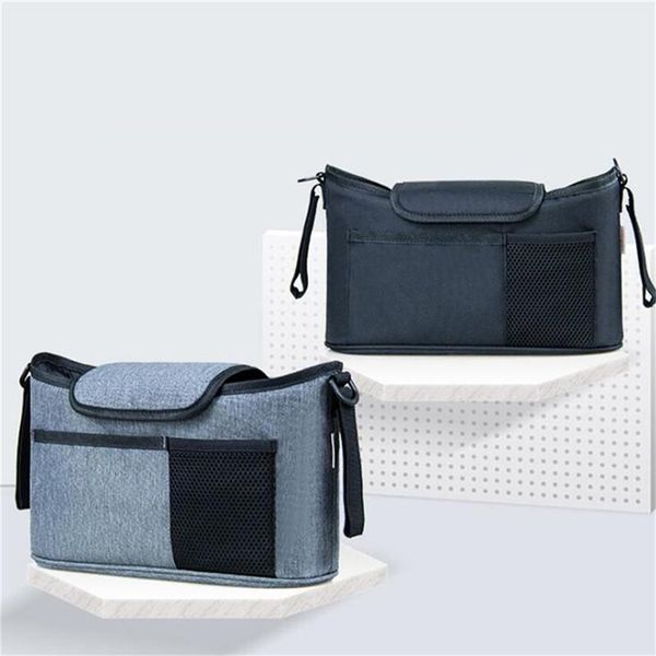 

universal baby stroller bag black storage travel diaper bags
