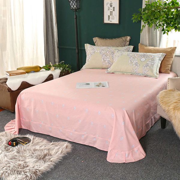 

pure cotton single bed sheet pillow case double all for student dormitory