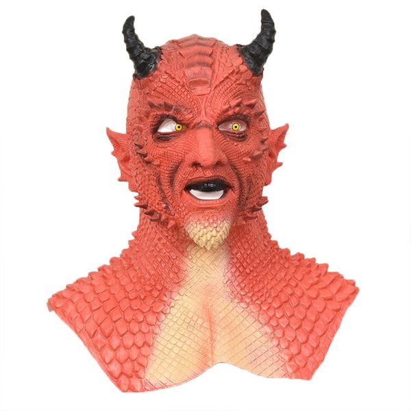 

dragon man pattern mask halloween horror novel fun horror ball haunted house