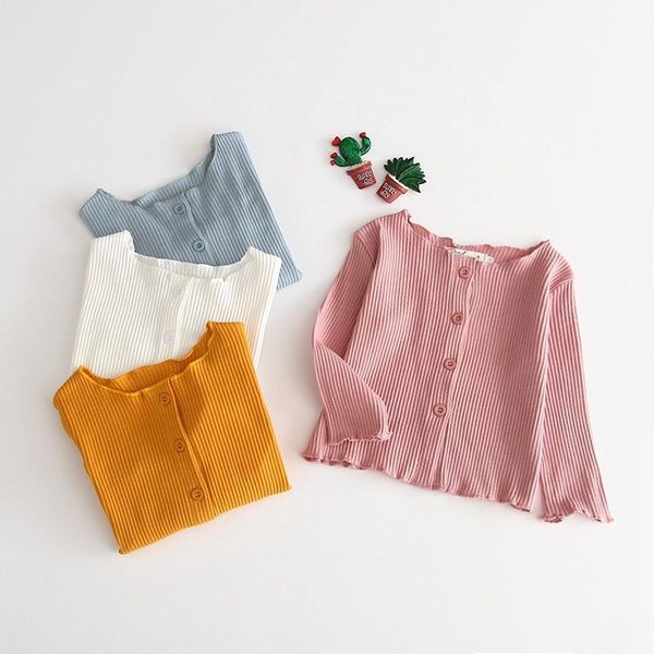 

shirts baby girls candy color knit shirt, White;black