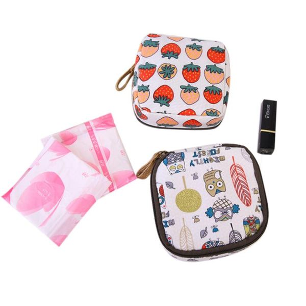 

storage bags tampon bag sanitary pad pouch women napkin towel cosmetic organizer ladies makeup girls holder