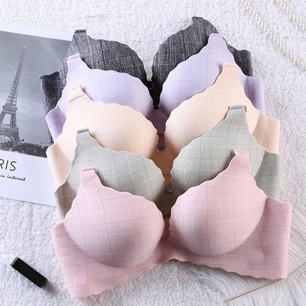 

seamless bras women push up lingerie wire bra fashion bralette striped female underwear intimates1, Red;black