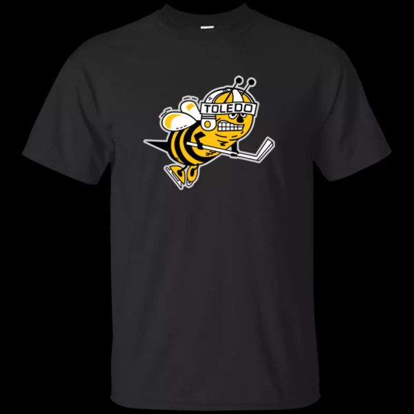 

Toledo Hornets, IHL, Hockey, Ohio, Logo T-shirt,, White;black