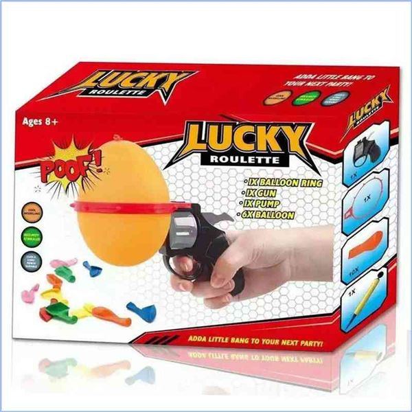 

new strange toy russian roulette balloon water polo gun party heartbeat prank game