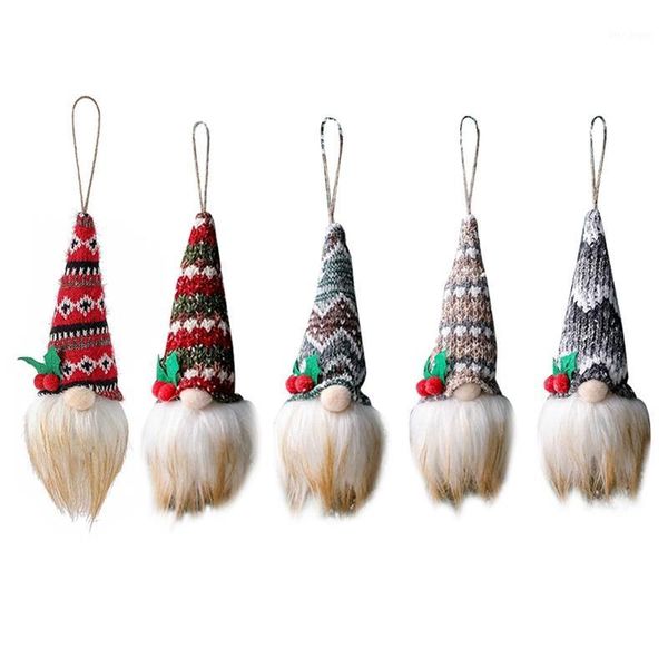 

christmas decorations 5x year santa claus ornaments tree knitting pendant angel er dog toys