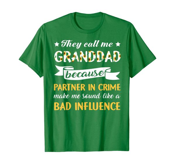 

Sunflower They Call Me Granddad Gift For Granddad T-Shirt, Mainly pictures
