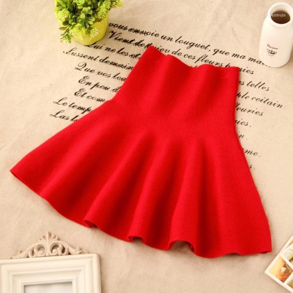 

skirts 2021 autumn winter for girls clothes dancing children clothing knit tutu skirt kids 2 colors11, Blue