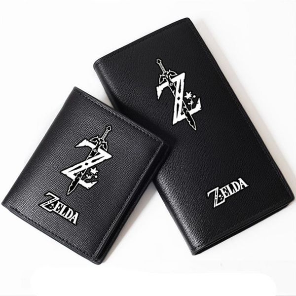 

game the legend printing men long wallet pu leather short coin purse fashion passport id card holder money bag, Red;black