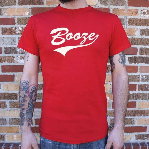 

booze t-shirt | short sleeve graphic tee, White;black
