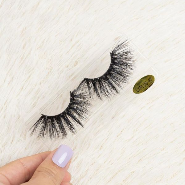 

false eyelashes lxplus series 1-30 real mink strip cruelty 25mm long eye lashes