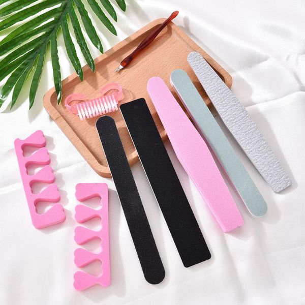 

nail art files dust brush cleaning buffer sponge block separator pusher uv gel remover cuticle polishing set tools kits