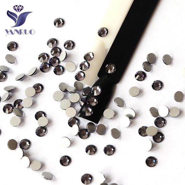 

nail art decorations yanruo 2000nohf all size tanzanite stones non fix glue on flatback rhinestones diy craft diamond design, Silver;gold