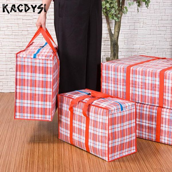 

duffel bags men women man large woven travel bag pack up and move super thick oxford cloth waterproof luggage middle size 58cm*42cm*25cm