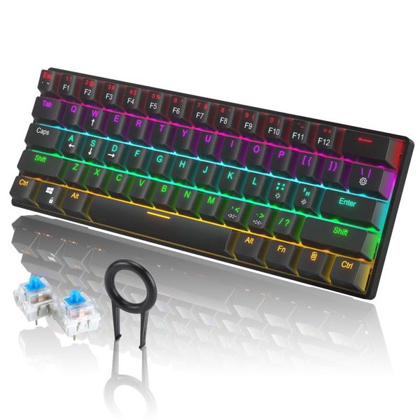 

key mechanical keyboard usb wired led backlit axis gaming for win2000/ xp/vista/win7/ win8/ win10 keyboards