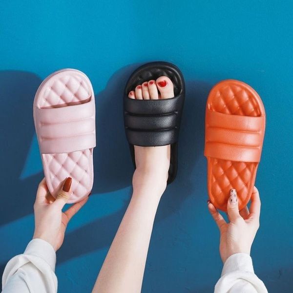 

platform soft slippers for women sandals ladies beach casual kawaii shoes summer 2021 fashion female flat pumps footwear, Black