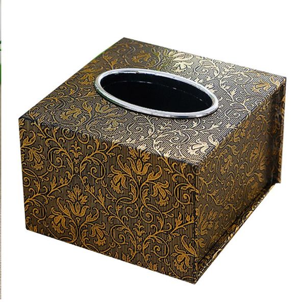 

tissue boxes & napkins pu leather home office stylish inner car square holder durable waterproof box
