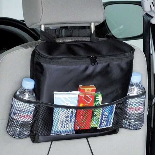 

car organizer aluminum foil insulated seat back bag keep warm or cold