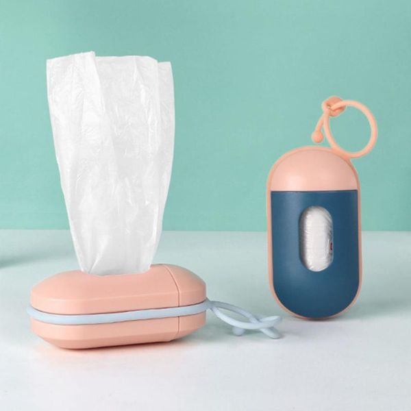 

dog travel & outdoors pet waste bag dispenser portable plastic garbage carrier case pooper supplies