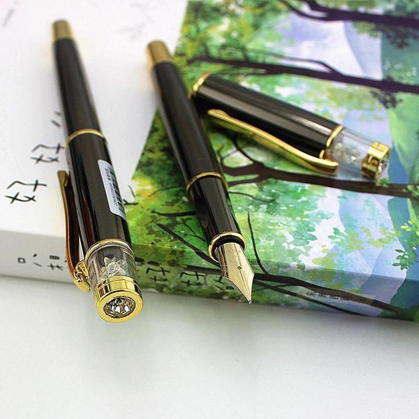 

fountain pens pen metal ink converter 0.5mm/ fine 0.38 nib gray cap stationery office school supplies business writing